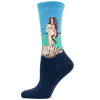 Socks with The Birth of Venus on them