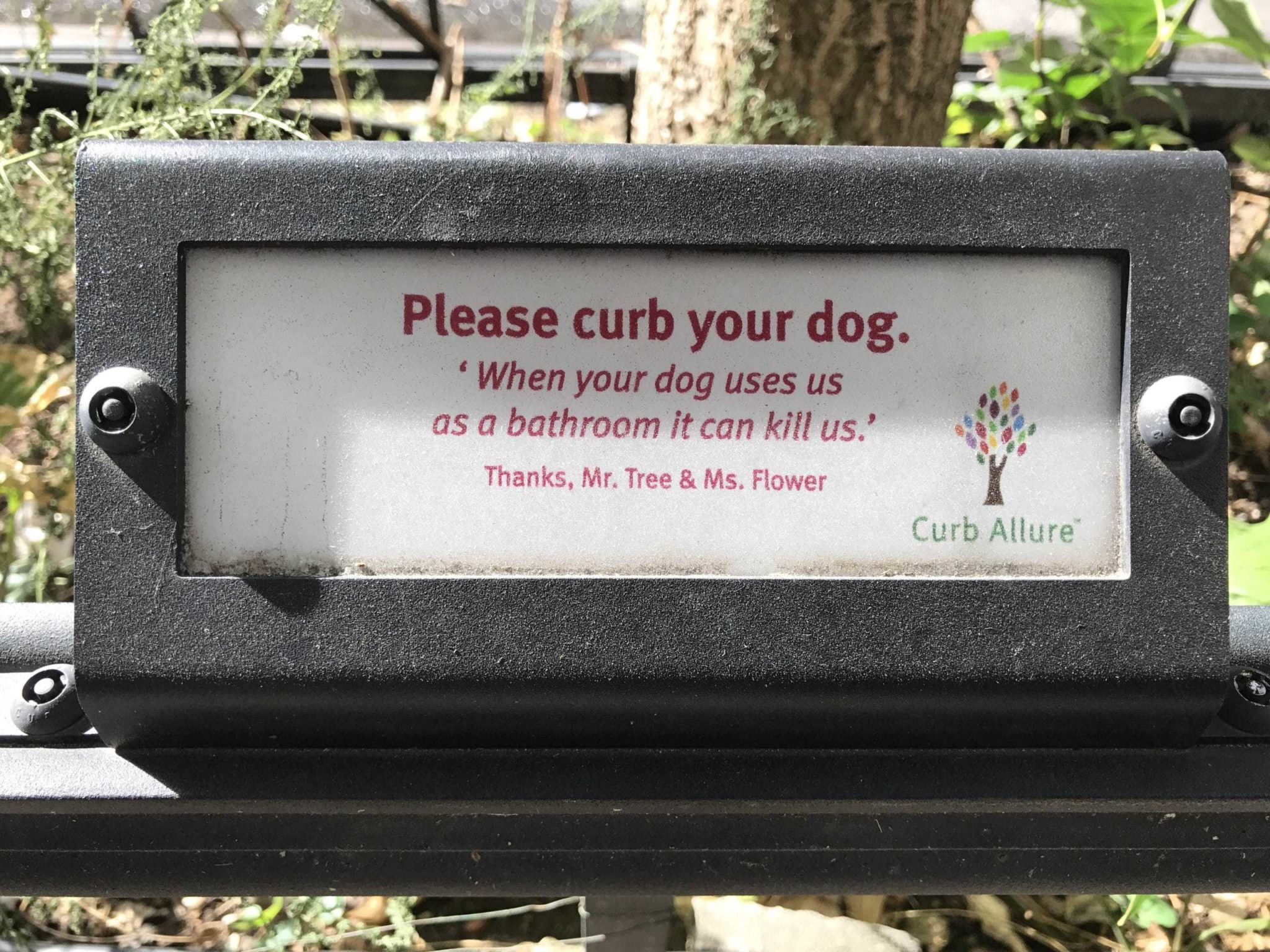 What Does "Curb Your Dog" Mean? Signs, Photos, History