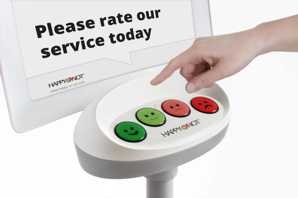 Rate your service, this is why people mostly use HappyOrNot boxes
