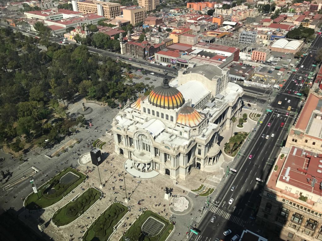 Mexico City aerial view