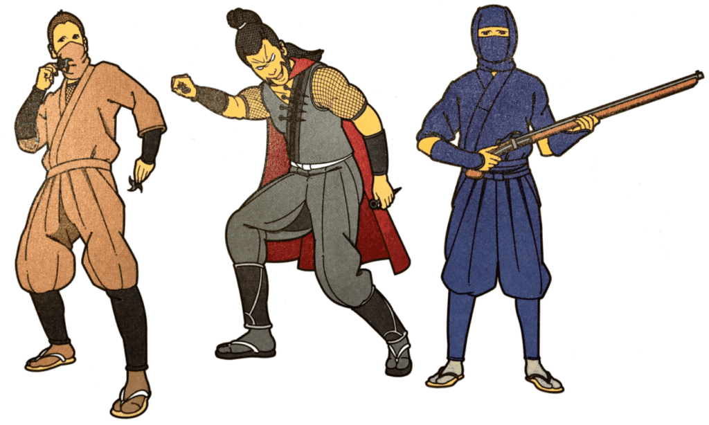 Three historical ninjas