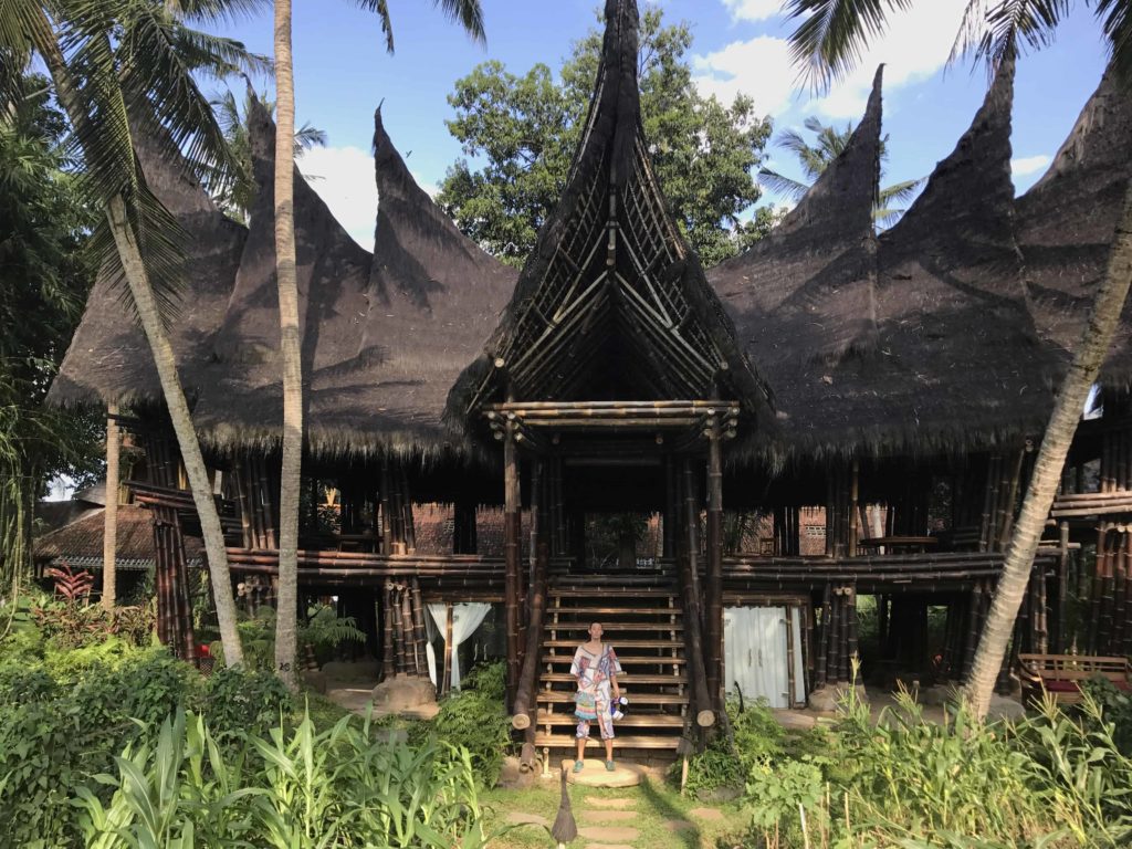 Entrance to Bambu Indah near Ubud, Bali