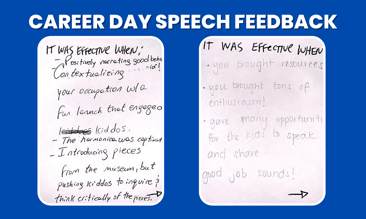 how do you write a career day speech