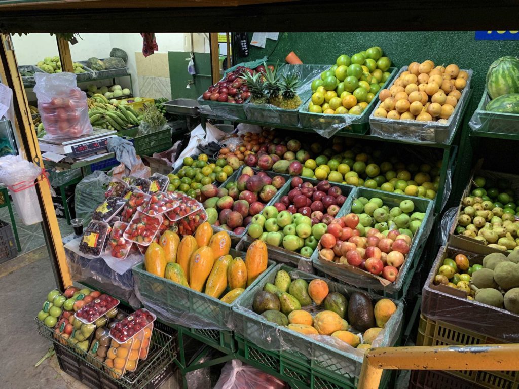 Many fruits arrayed out for sale