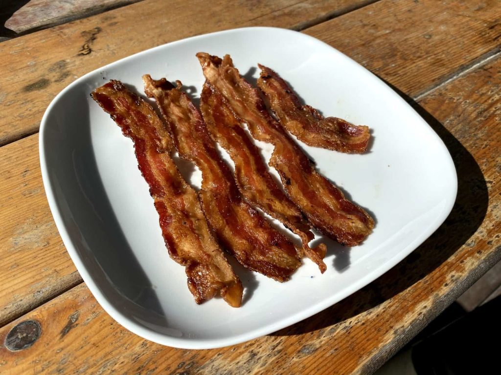 Crispy bacon from the oven