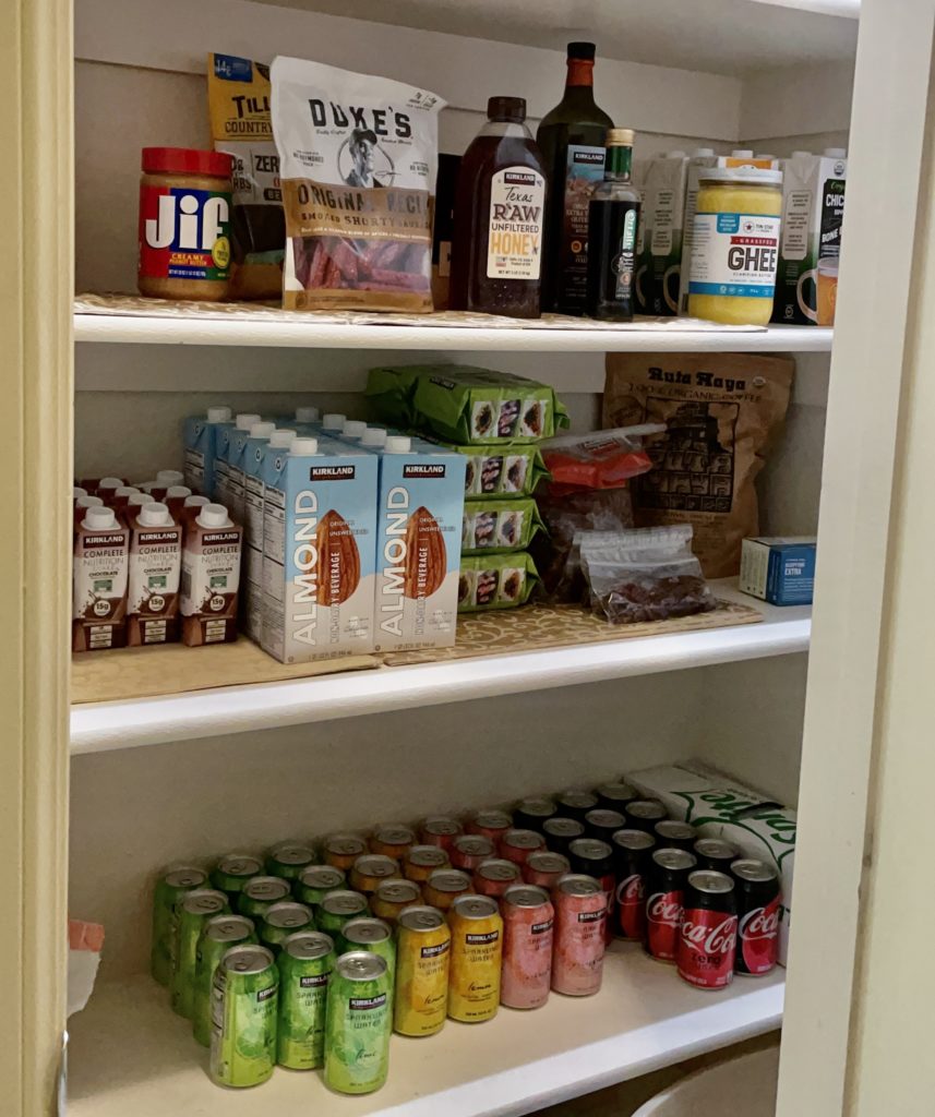 Pantry picture with organized items on shelf