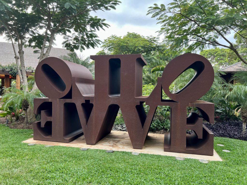 photo of Imperial Love by Robert Indiana in Lanai Hawaii