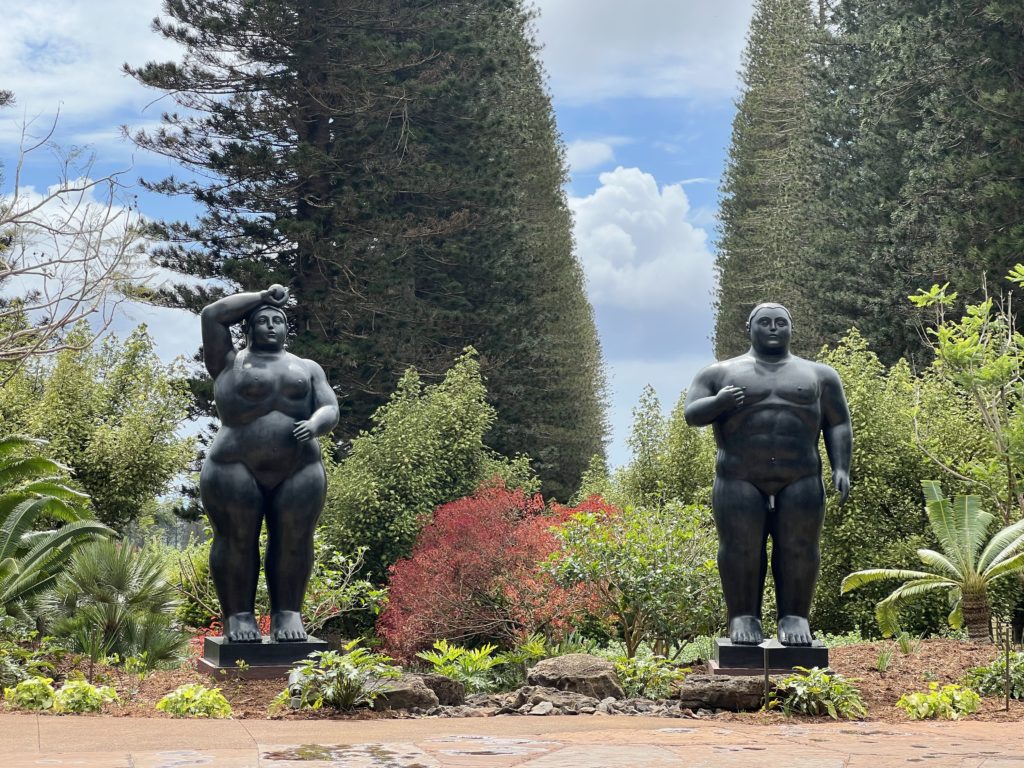 photo of Adam and Eve by Fernando Botero in Lanai Hawaii