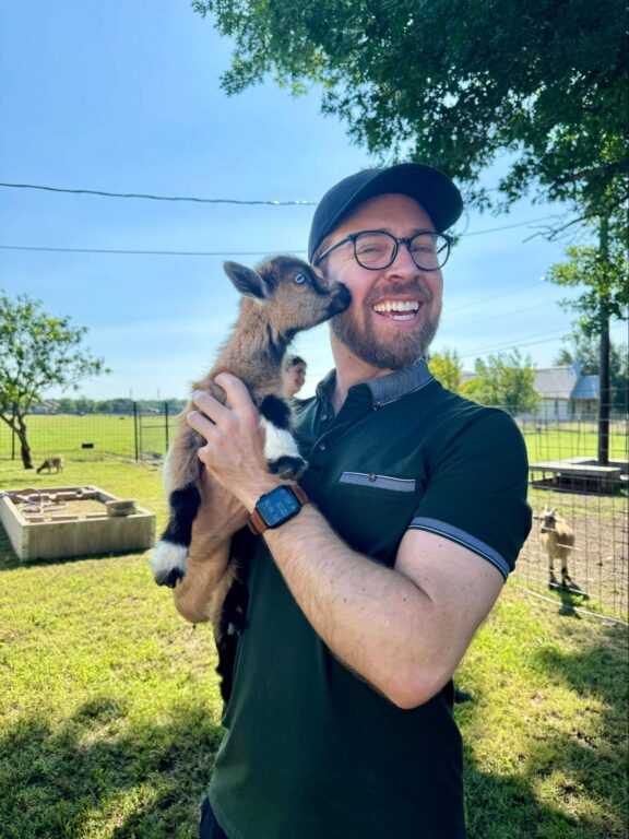 Nick and baby goat